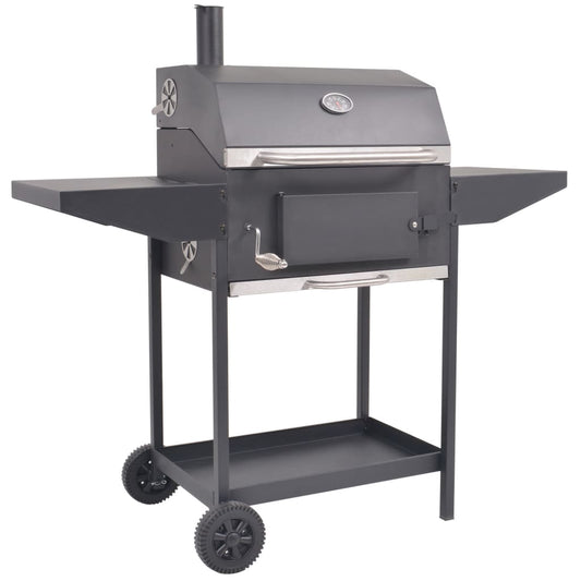 Houtskoolbarbecue met onderplank zwart is nu te koop bij PeponiXL, paradijselijk wonen!