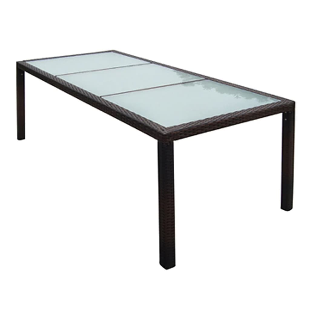 9-delige Tuinset met kussens poly rattan bruin is nu te koop bij PeponiXL, paradijselijk wonen!