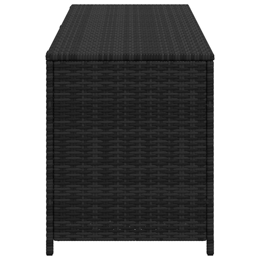 Tuinbox 150x50x60 cm poly rattan zwart is nu te koop bij PeponiXL, paradijselijk wonen!