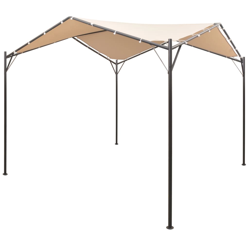 Prieel 4x4 m staal beige is nu te koop bij PeponiXL, paradijselijk wonen!