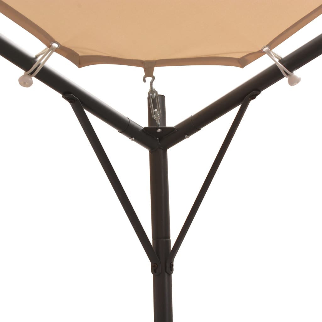 Prieel 4x4 m staal beige is nu te koop bij PeponiXL, paradijselijk wonen!
