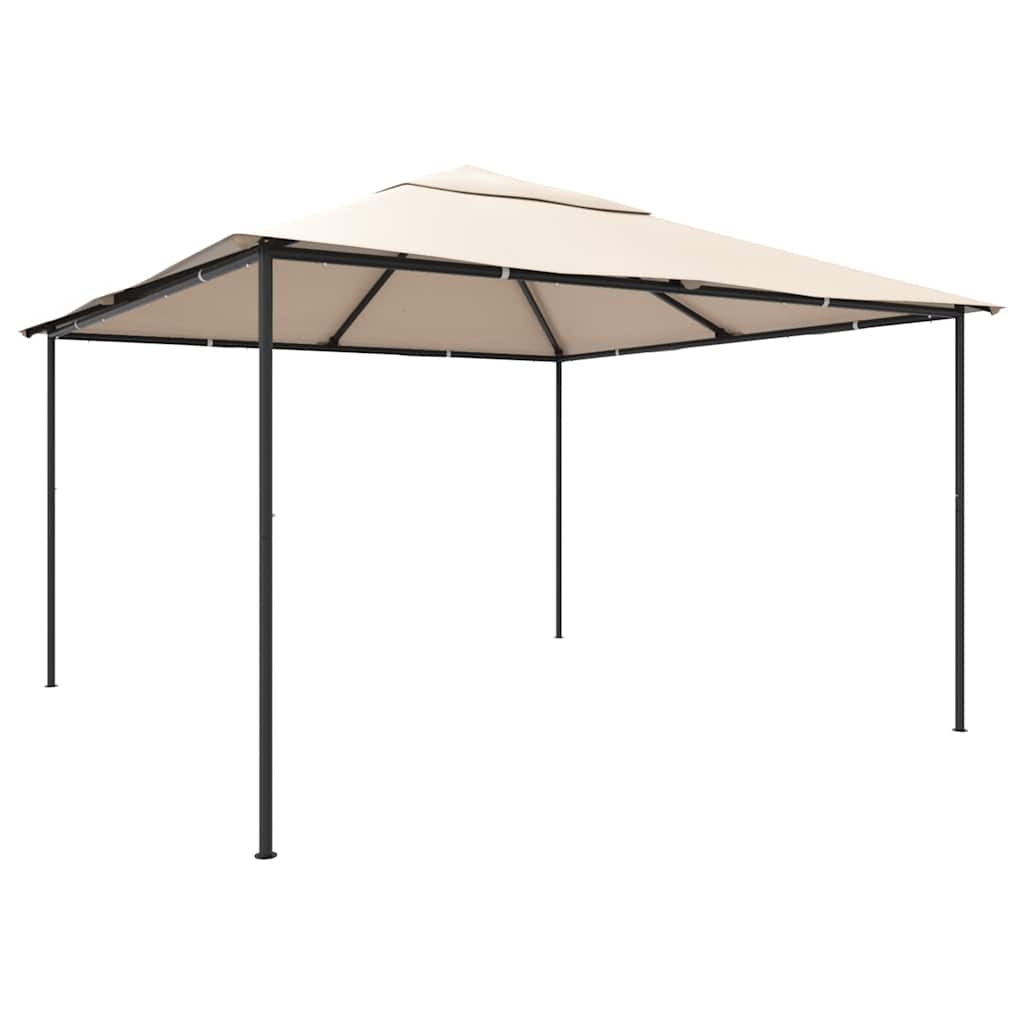 Prieel 4x4 m staal beige