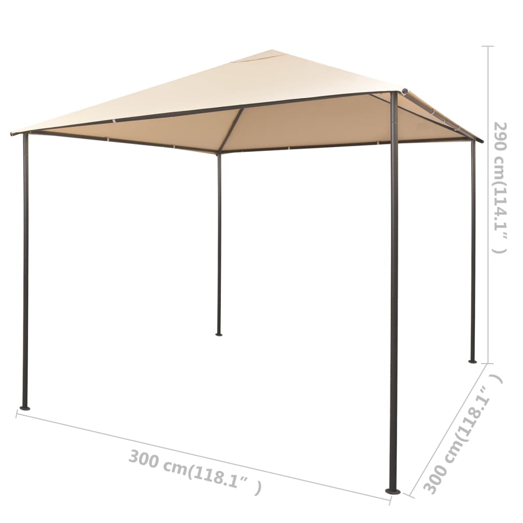 Prieel 3x3 m staal beige is nu te koop bij PeponiXL, paradijselijk wonen!