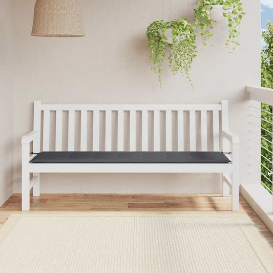Tuinbankkussen 180x50x3 cm oxford stof antracietkleurig is nu te koop bij PeponiXL, paradijselijk wonen!