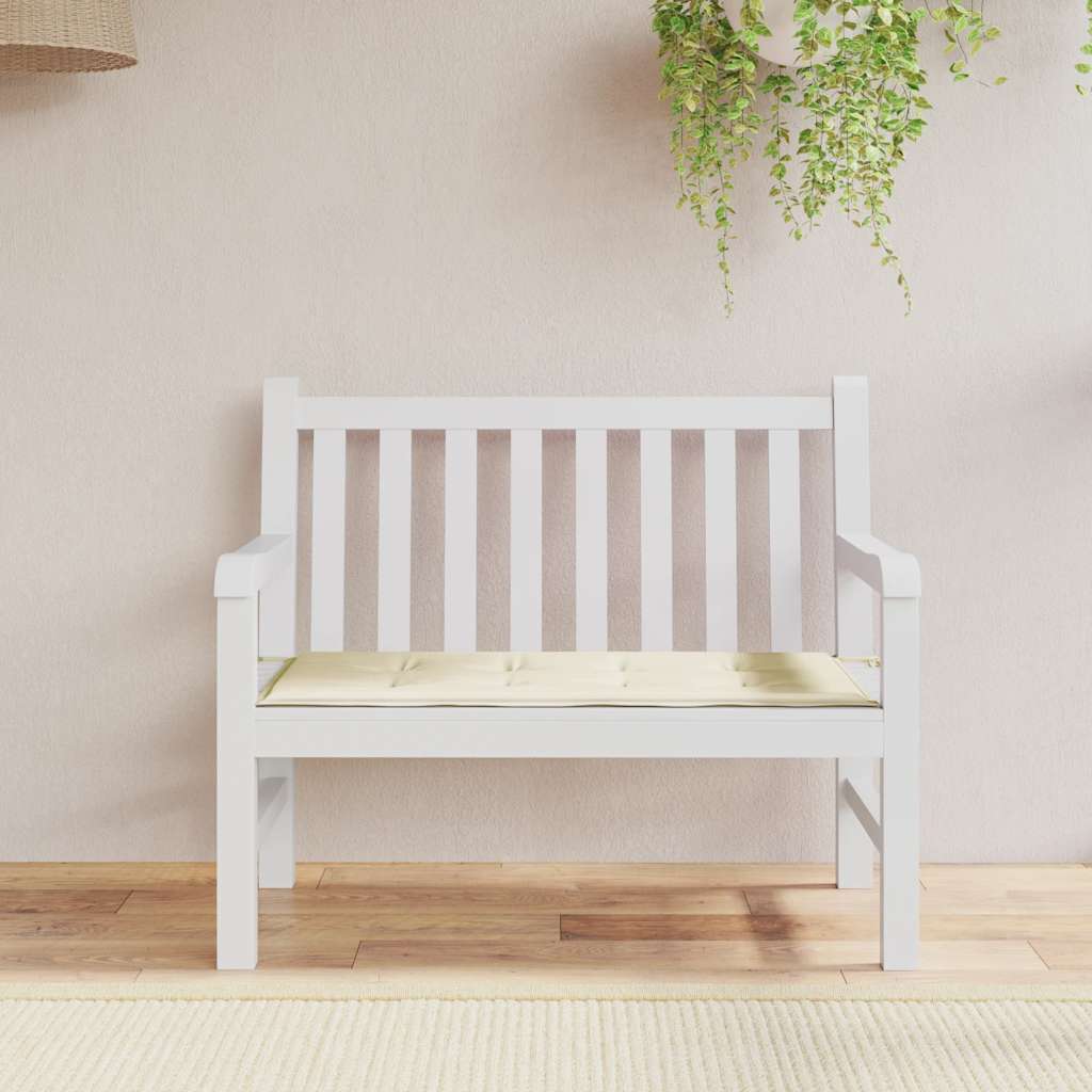 Tuinbankkussen 100x50x3 cm oxford stof crèmekleurig is nu te koop bij PeponiXL, paradijselijk wonen!