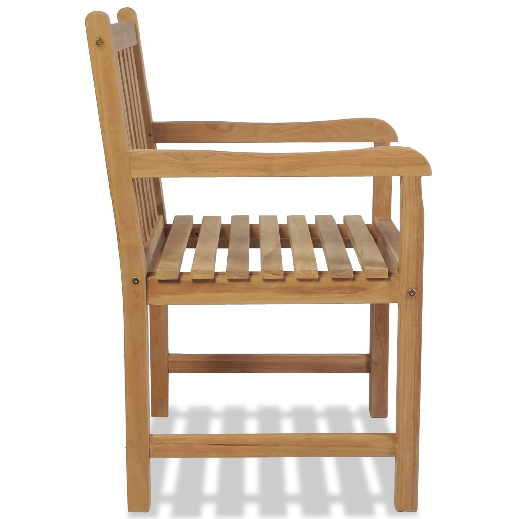 Tuinstoelen 2 st massief teakhout is nu te koop bij PeponiXL, paradijselijk wonen!