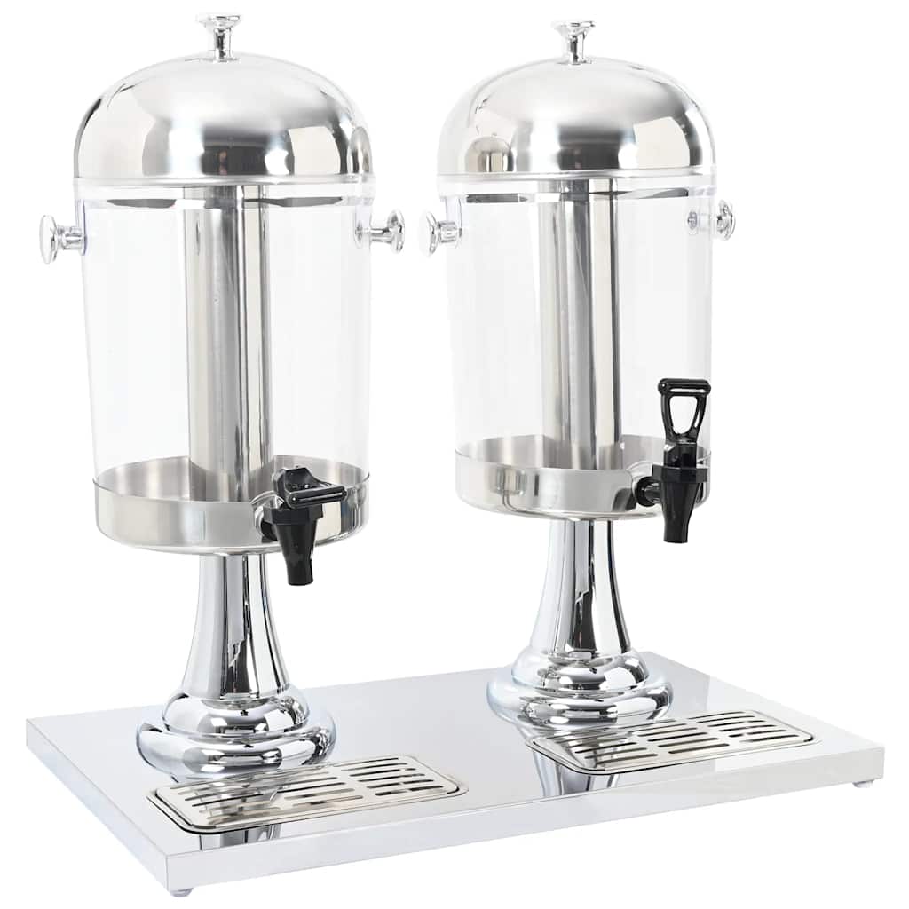 Dubbele sapdispenser roestvrij staal 2x8 L is nu te koop bij PeponiXL, paradijselijk wonen!