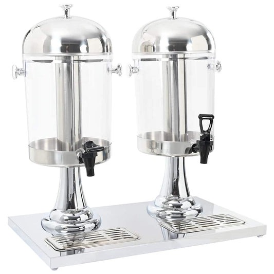 Dubbele sapdispenser roestvrij staal 2x8 L is nu te koop bij PeponiXL, paradijselijk wonen!