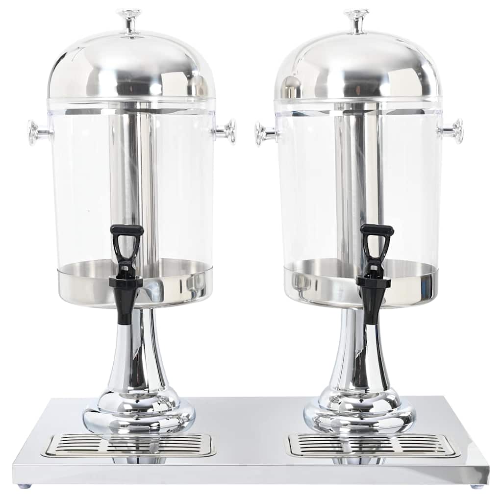 Dubbele sapdispenser roestvrij staal 2x8 L is nu te koop bij PeponiXL, paradijselijk wonen!