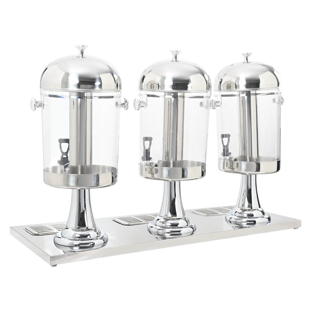 Drievoudige sapdispenser roestvrij staal 3x8 L is nu te koop bij PeponiXL, paradijselijk wonen!