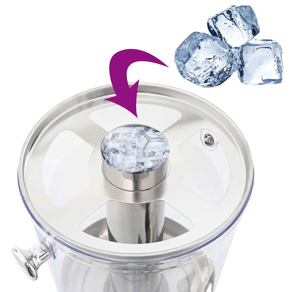 Drievoudige sapdispenser roestvrij staal 3x8 L is nu te koop bij PeponiXL, paradijselijk wonen!