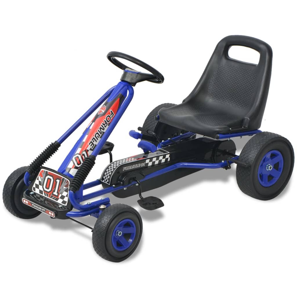Skelter met pedalen en verstelbare zitting blauw is nu te koop bij PeponiXL, paradijselijk wonen!