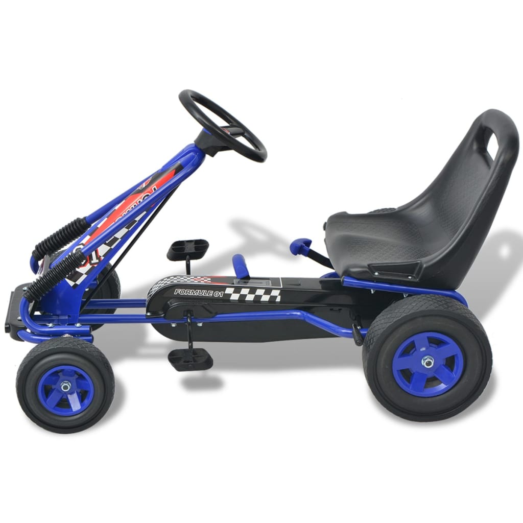Skelter met pedalen en verstelbare zitting blauw is nu te koop bij PeponiXL, paradijselijk wonen!