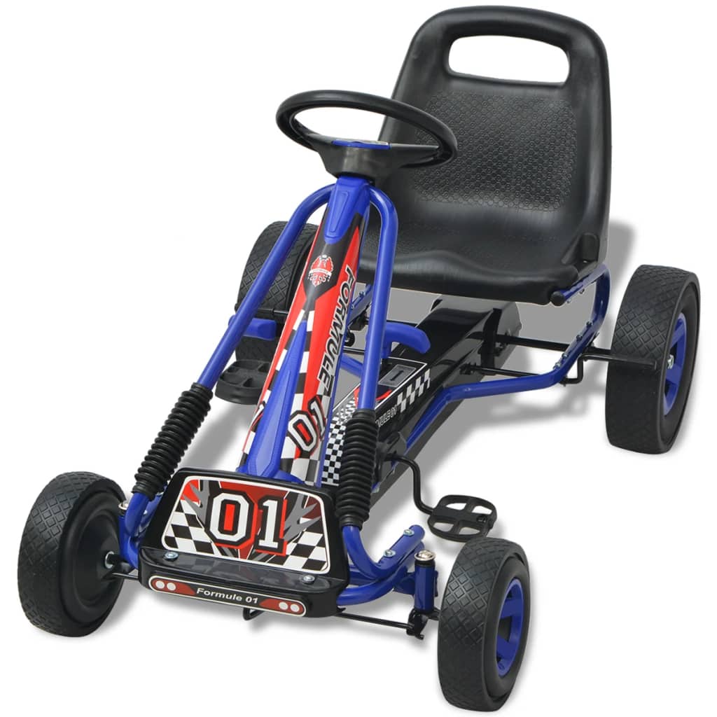 Skelter met pedalen en verstelbare zitting blauw is nu te koop bij PeponiXL, paradijselijk wonen!