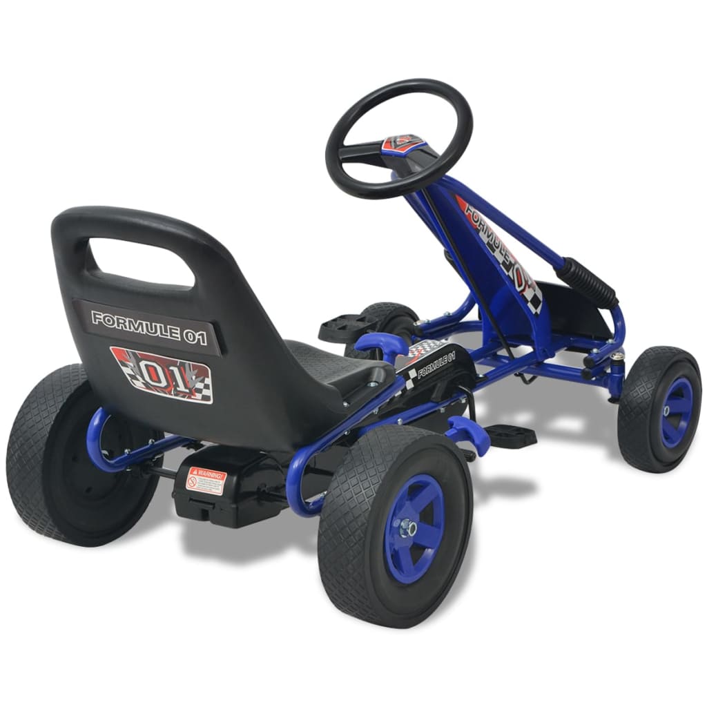 Skelter met pedalen en verstelbare zitting blauw is nu te koop bij PeponiXL, paradijselijk wonen!