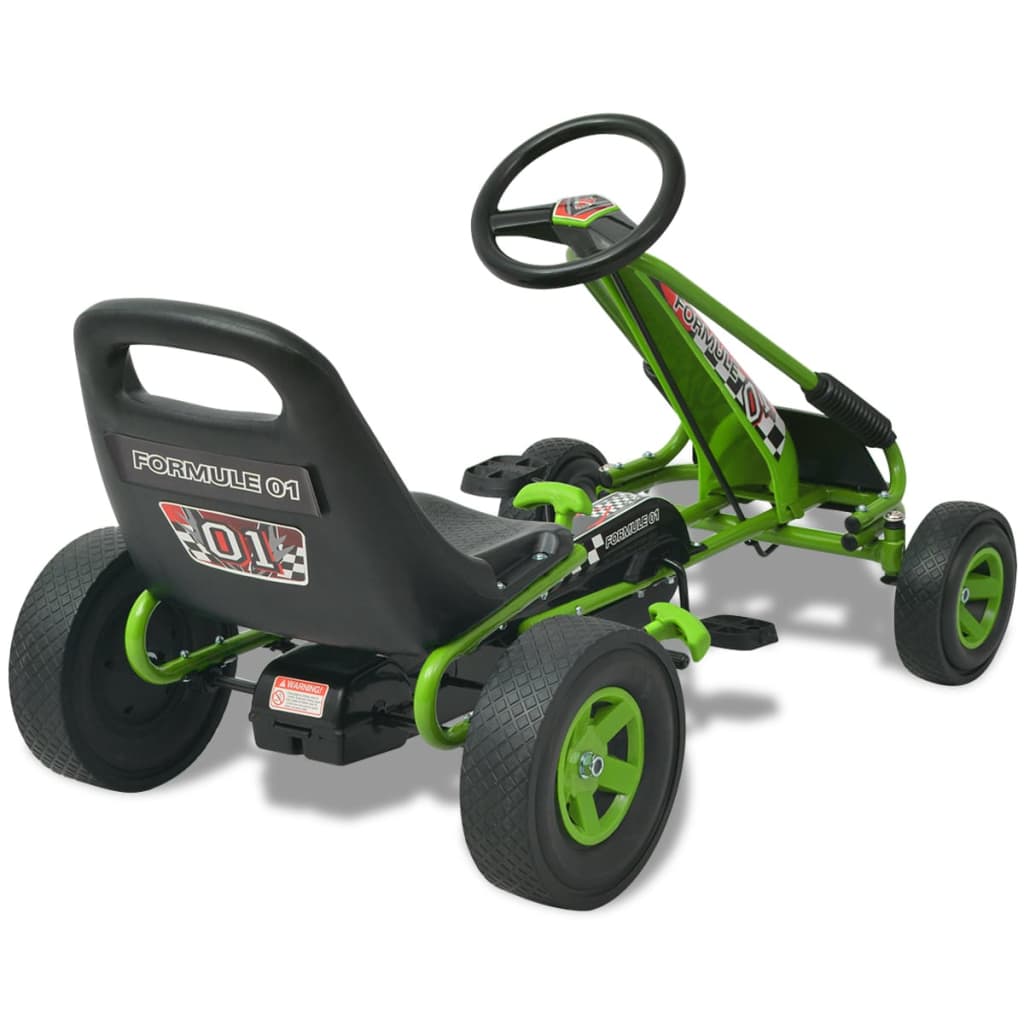 Skelter met pedalen en verstelbare zitting groen is nu te koop bij PeponiXL, paradijselijk wonen!