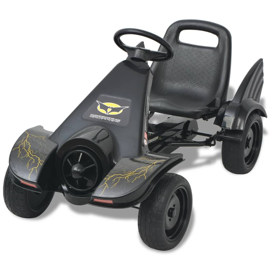 Skelter met pedalen en verstelbare zitting zwart is nu te koop bij PeponiXL, paradijselijk wonen!