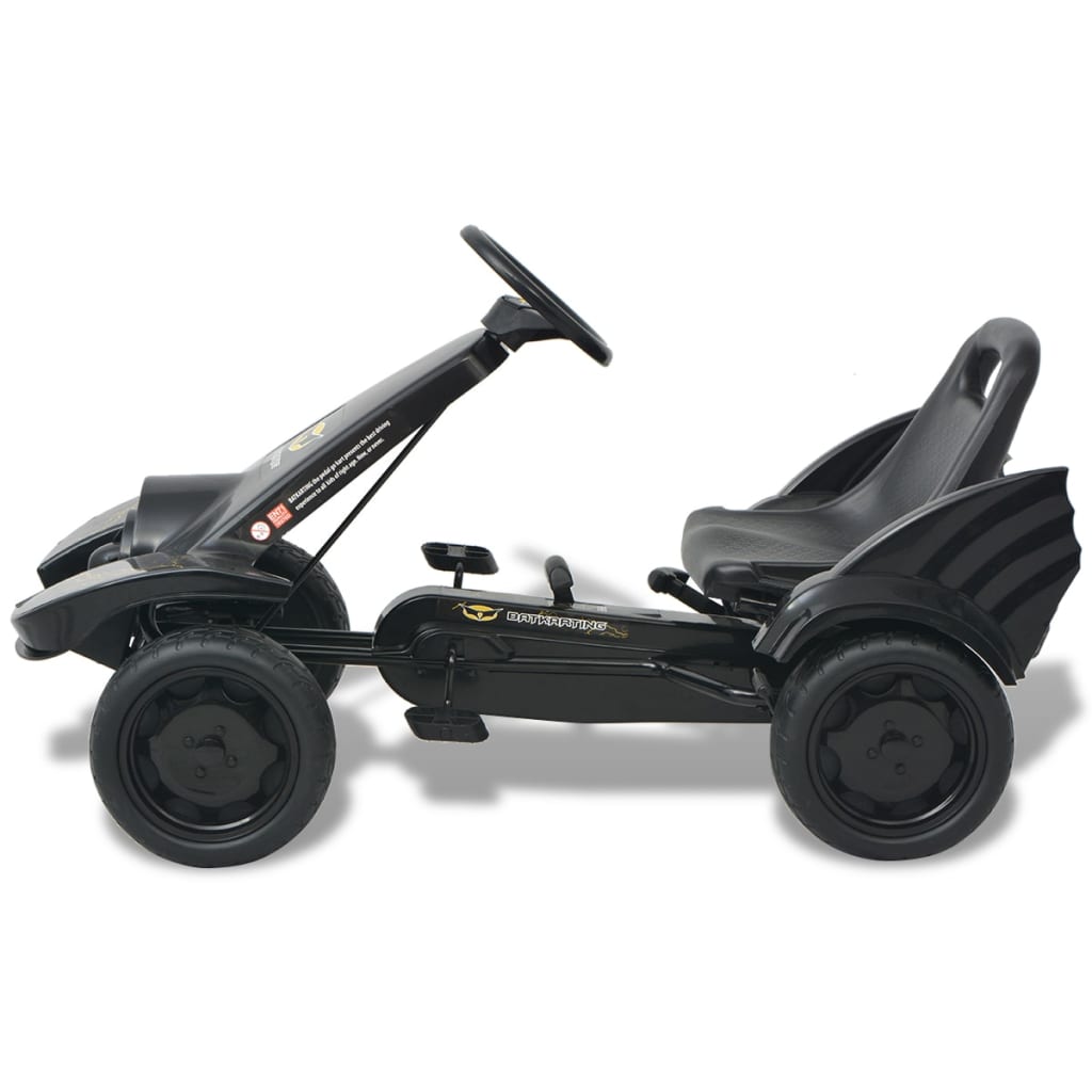 Skelter met pedalen en verstelbare zitting zwart is nu te koop bij PeponiXL, paradijselijk wonen!