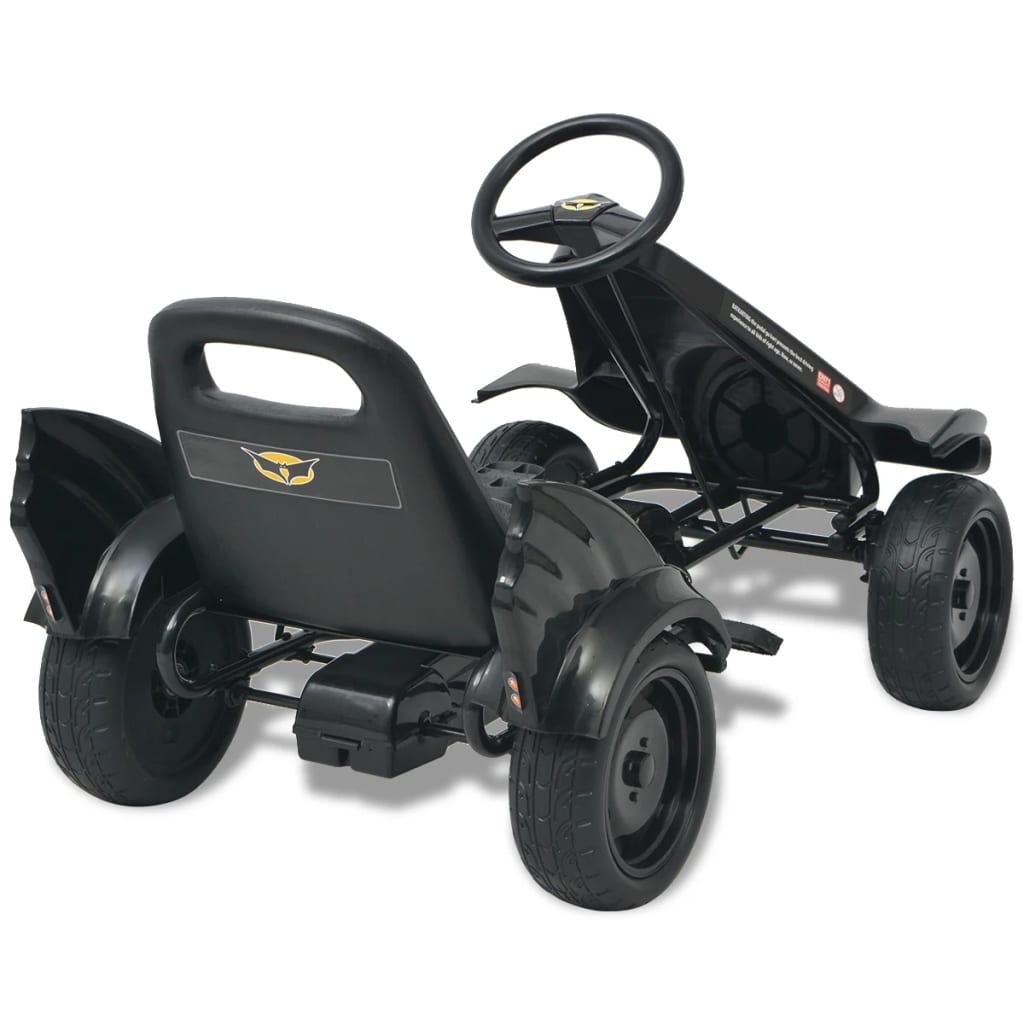 Skelter met pedalen en verstelbare zitting zwart is nu te koop bij PeponiXL, paradijselijk wonen!