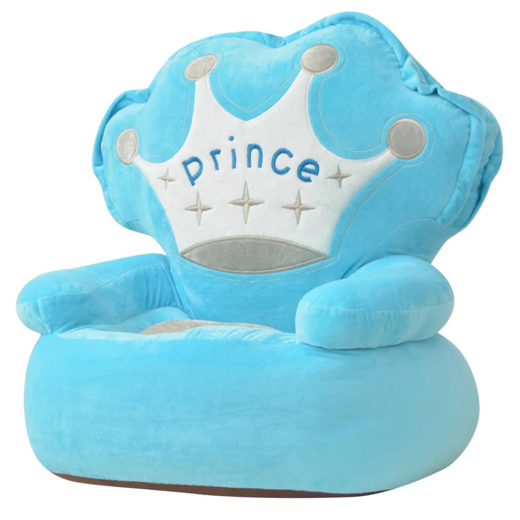 Kinderstoel prins pluche blauw is nu te koop bij PeponiXL, paradijselijk wonen!