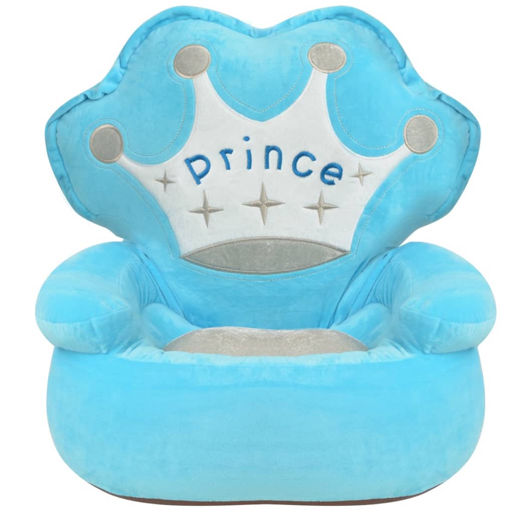 Kinderstoel prins pluche blauw is nu te koop bij PeponiXL, paradijselijk wonen!