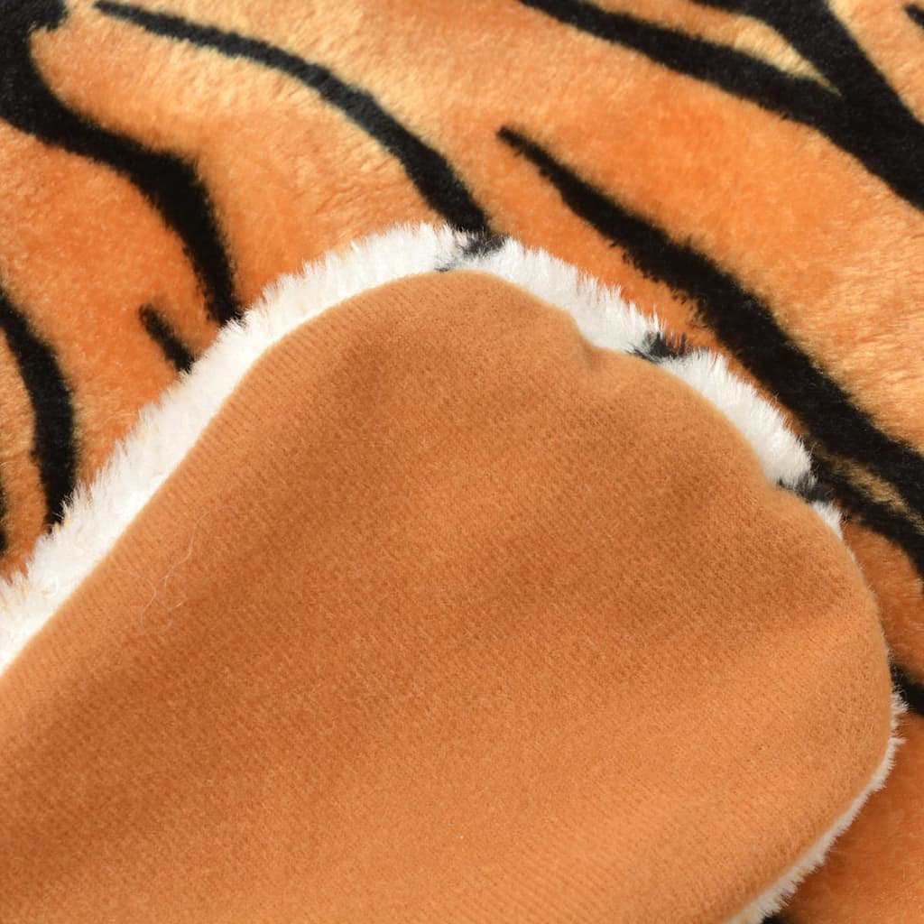 Tijgervloerkleed pluche 144 cm bruin is nu te koop bij PeponiXL, paradijselijk wonen!