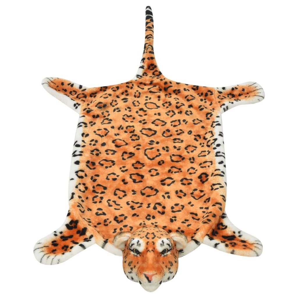 Luipaardvloerkleed pluche 139 cm bruin is nu te koop bij PeponiXL, paradijselijk wonen!