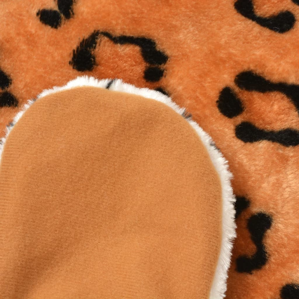 Luipaardvloerkleed pluche 139 cm bruin is nu te koop bij PeponiXL, paradijselijk wonen!