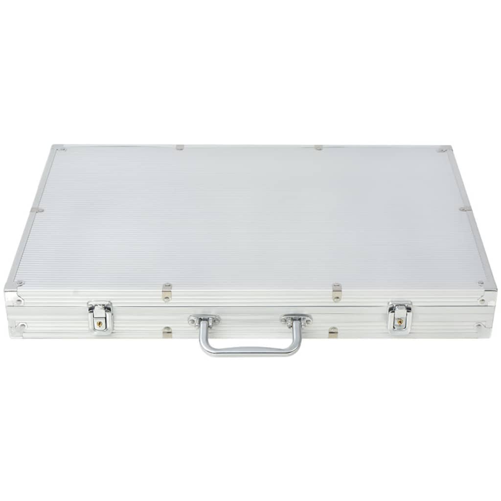 Pokerset met 1000 chips aluminium is nu te koop bij PeponiXL, paradijselijk wonen!