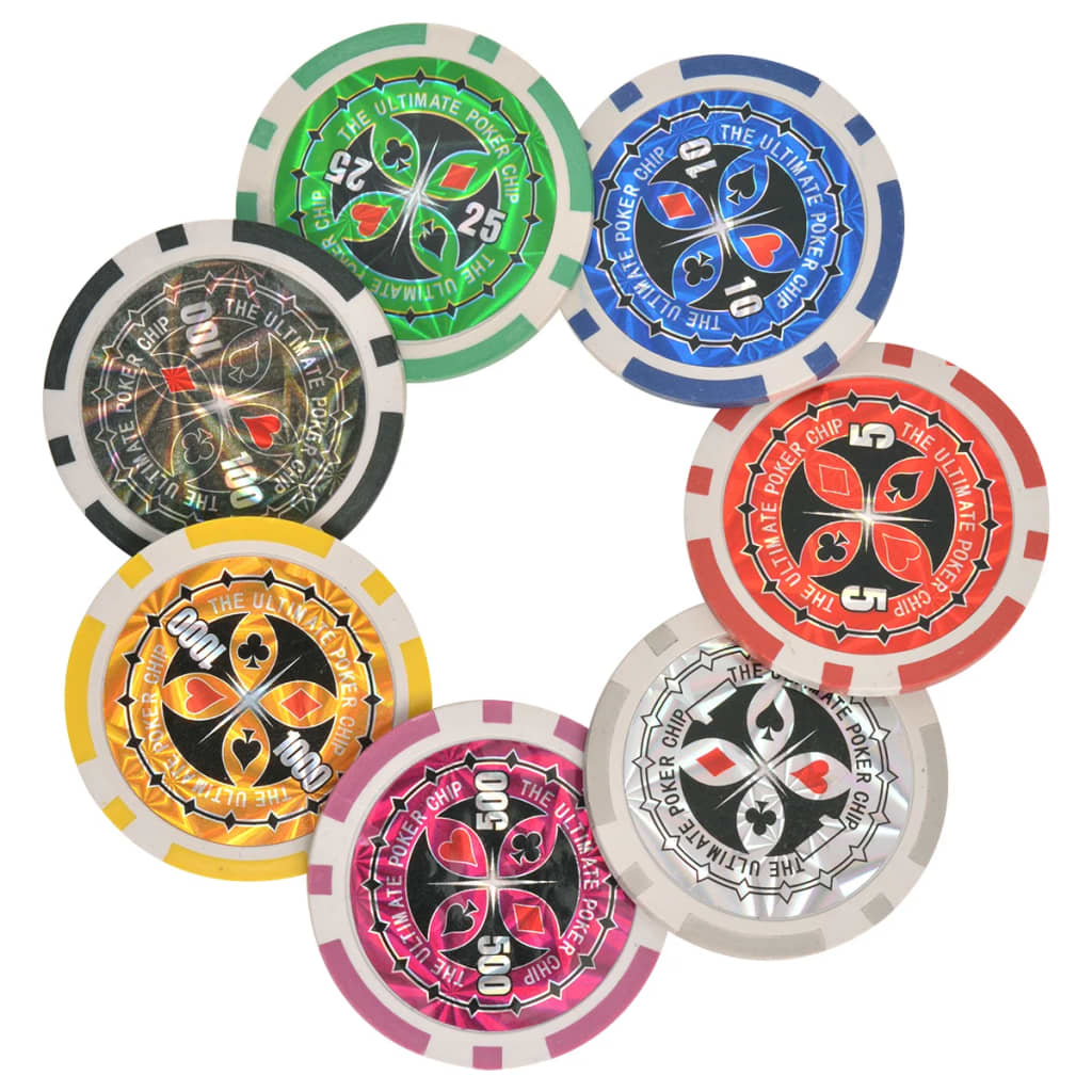 Poker/blackjack set met 600 chips aluminium is nu te koop bij PeponiXL, paradijselijk wonen!