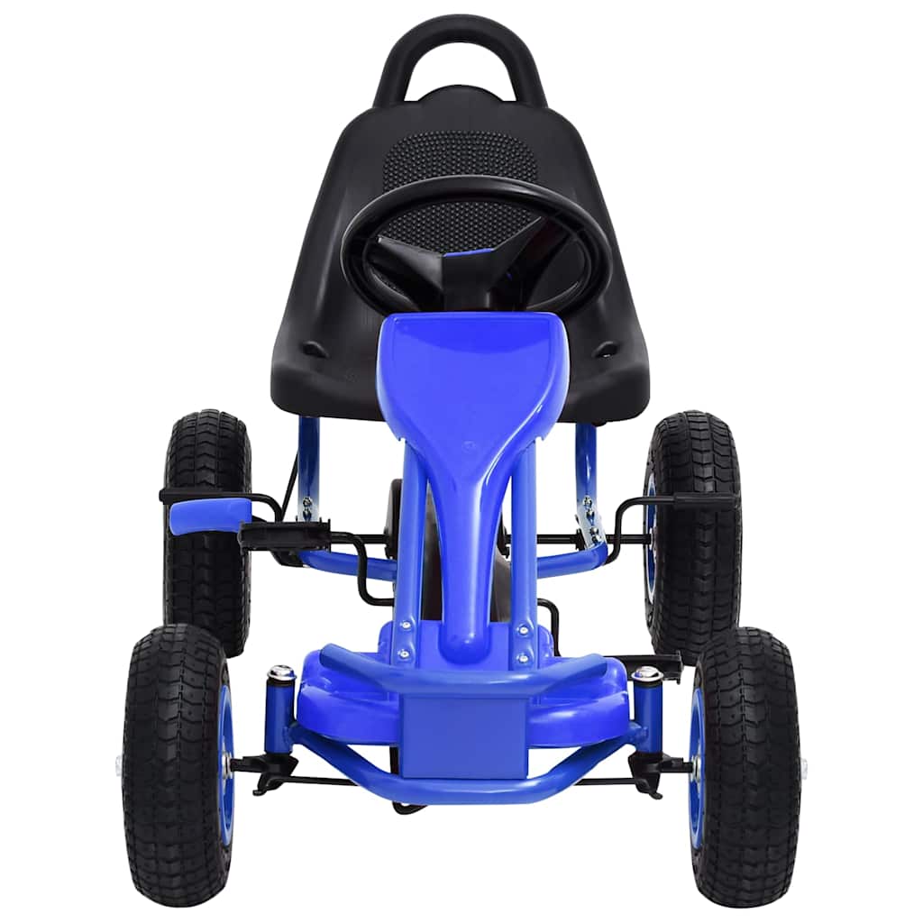 Skelter met pedalen en pneumatische banden blauw is nu te koop bij PeponiXL, paradijselijk wonen!