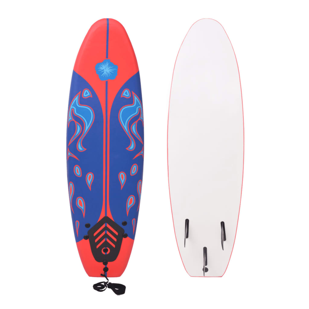 Surfplank 170 cm blauw en rood is nu te koop bij PeponiXL, paradijselijk wonen!