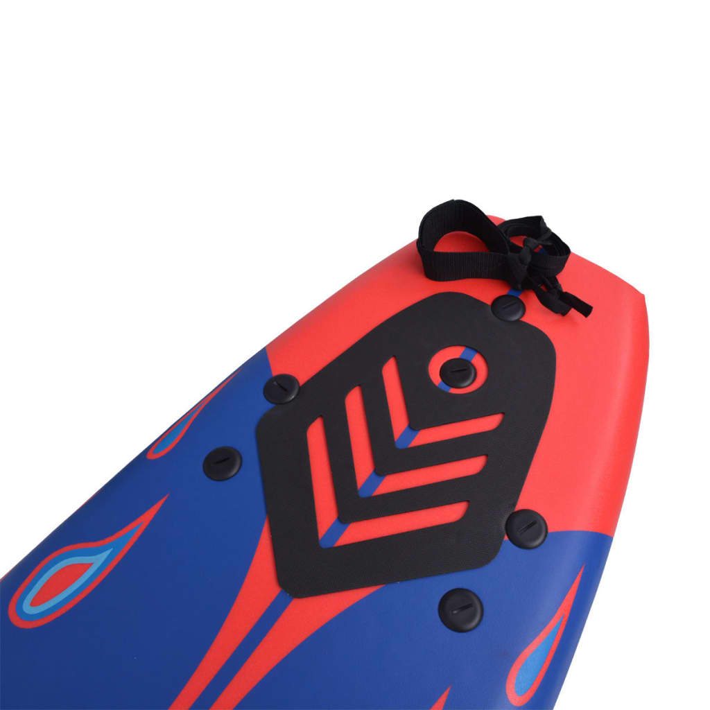 Surfplank 170 cm blauw en rood is nu te koop bij PeponiXL, paradijselijk wonen!