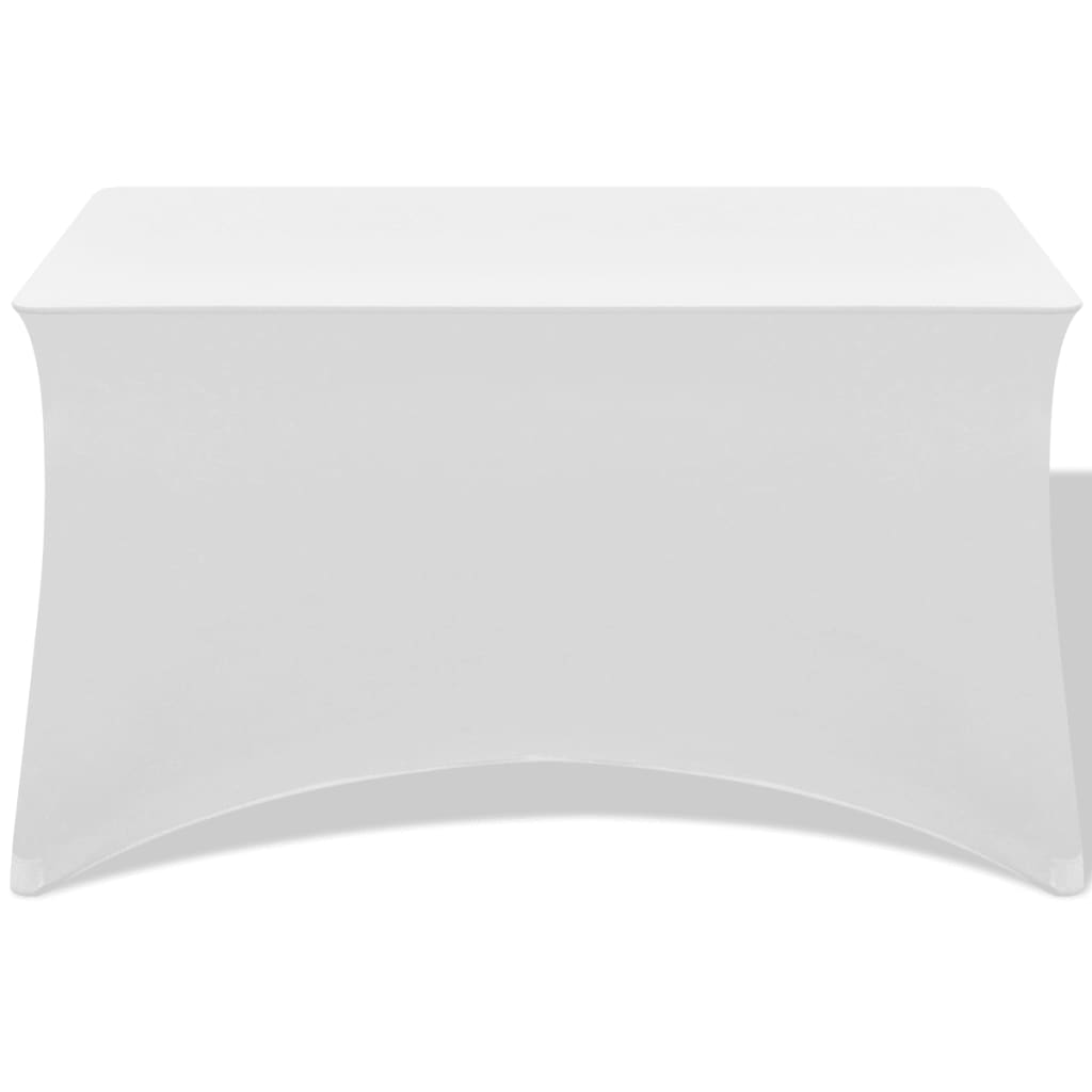 Tafelhoes stretch wit 243x76x74 cm 2 st is nu te koop bij PeponiXL, paradijselijk wonen!