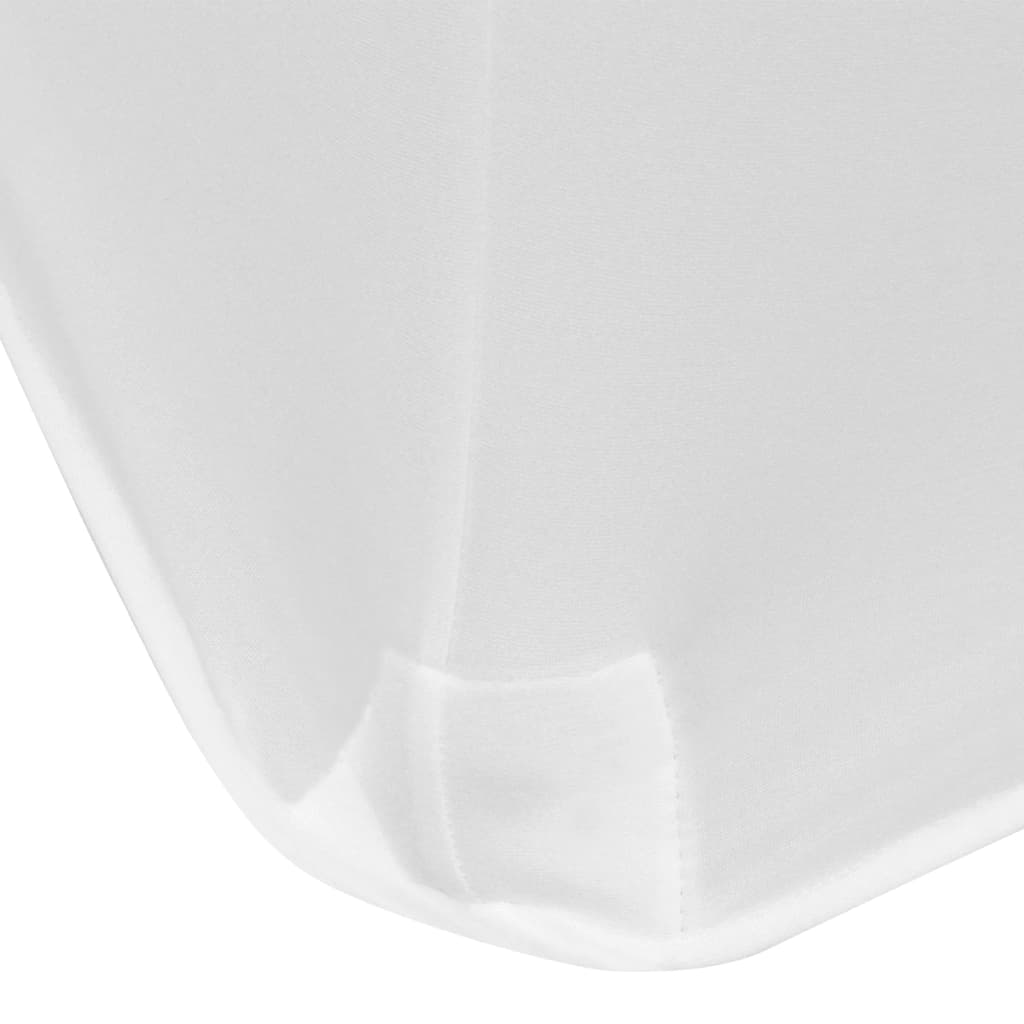 Tafelhoes stretch wit 243x76x74 cm 2 st is nu te koop bij PeponiXL, paradijselijk wonen!
