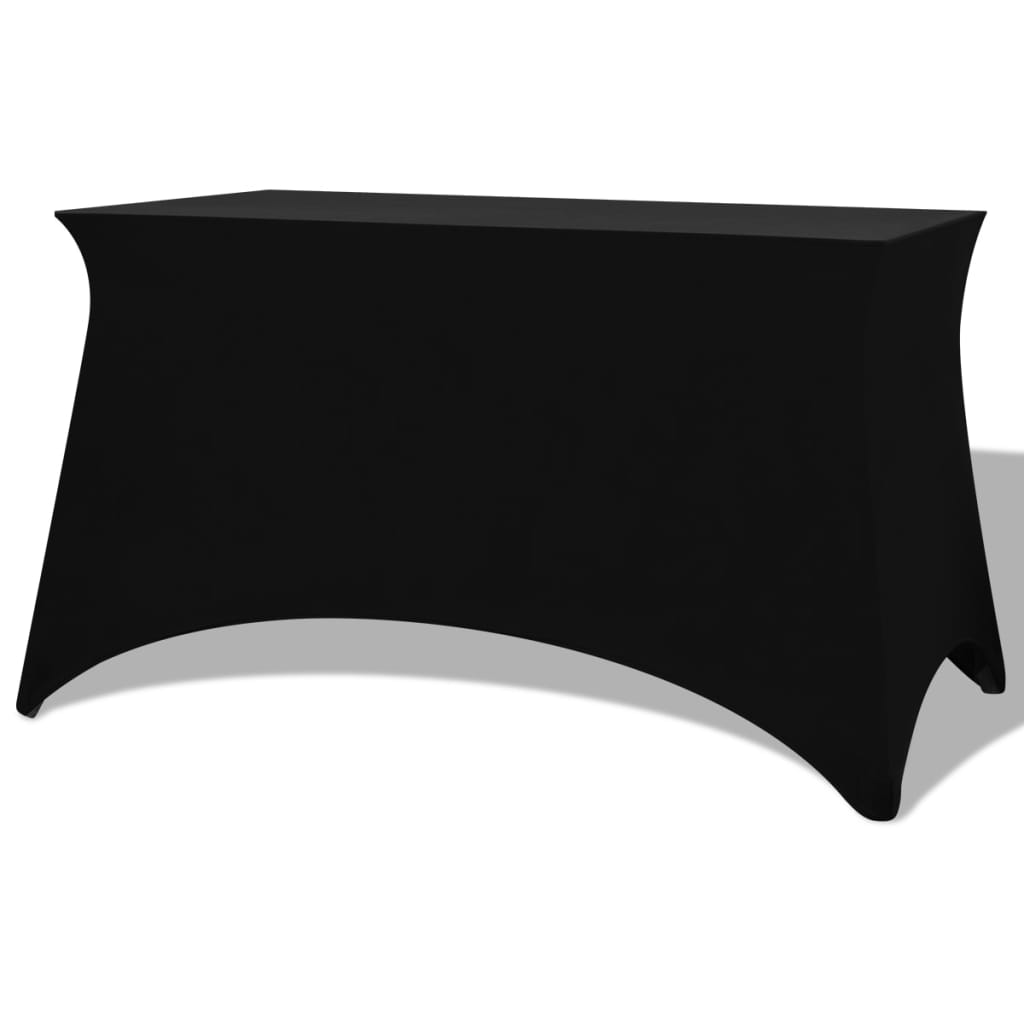 Tafelhoes stretch zwart 243x76x74 cm 2 st is nu te koop bij PeponiXL, paradijselijk wonen!