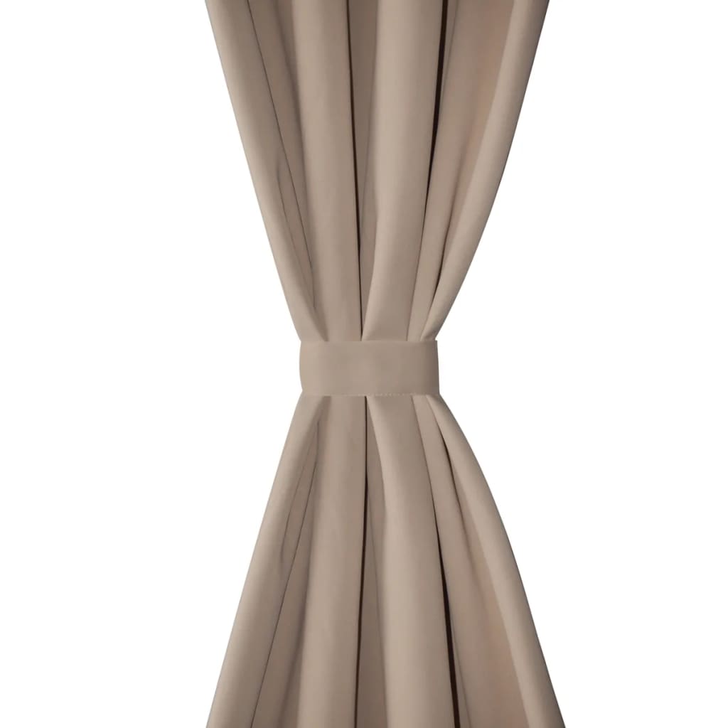 Gordijnen met metalen ringen verduisterend 135x175 crème 2 st is nu te koop bij PeponiXL, paradijselijk wonen!