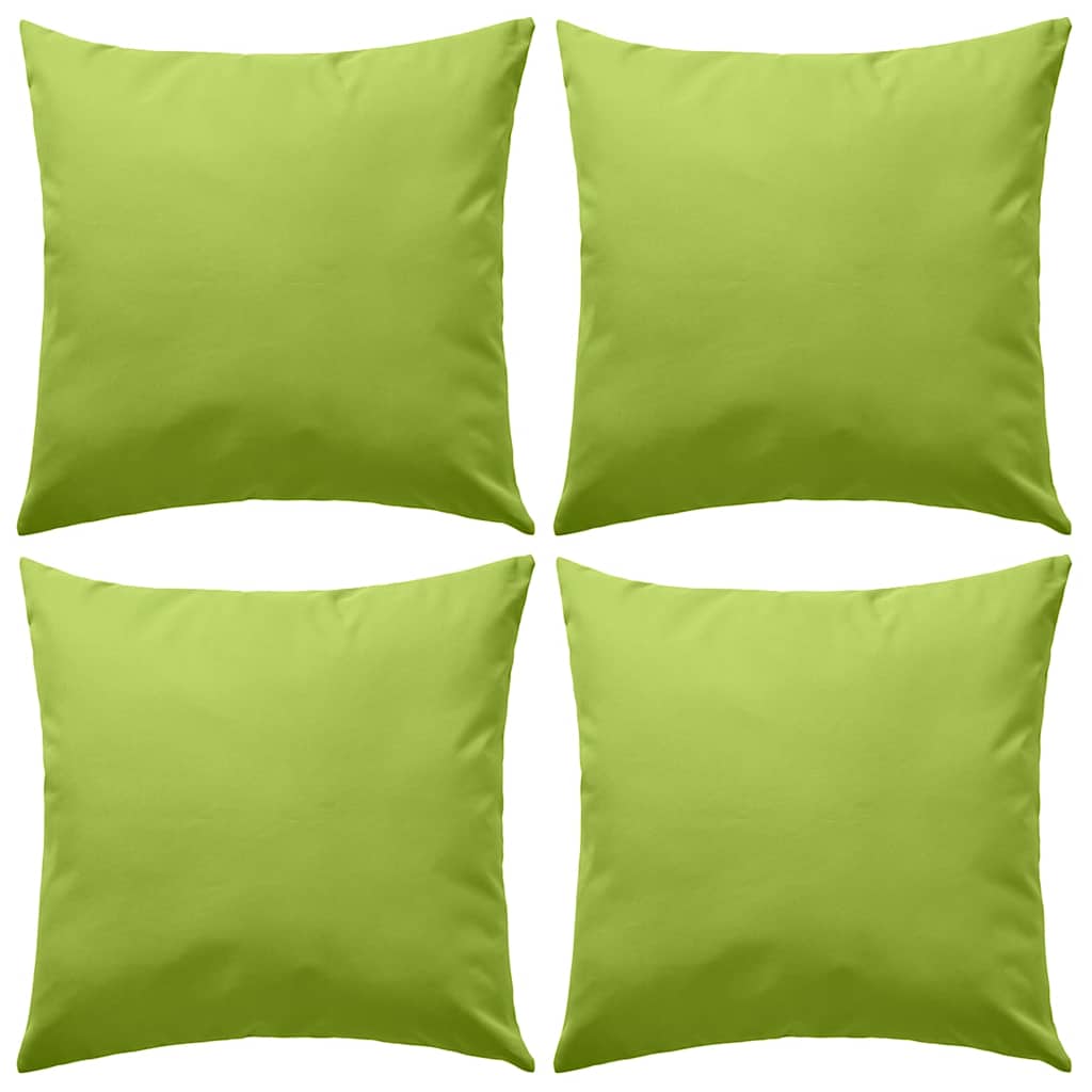 Buitenkussens 45x45 cm appeltjesgroen 4 st is nu te koop bij PeponiXL, paradijselijk wonen!