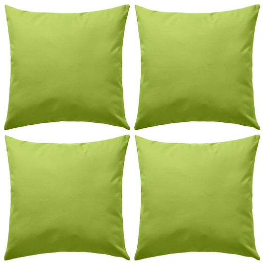 Buitenkussens 45x45 cm appeltjesgroen 4 st is nu te koop bij PeponiXL, paradijselijk wonen!