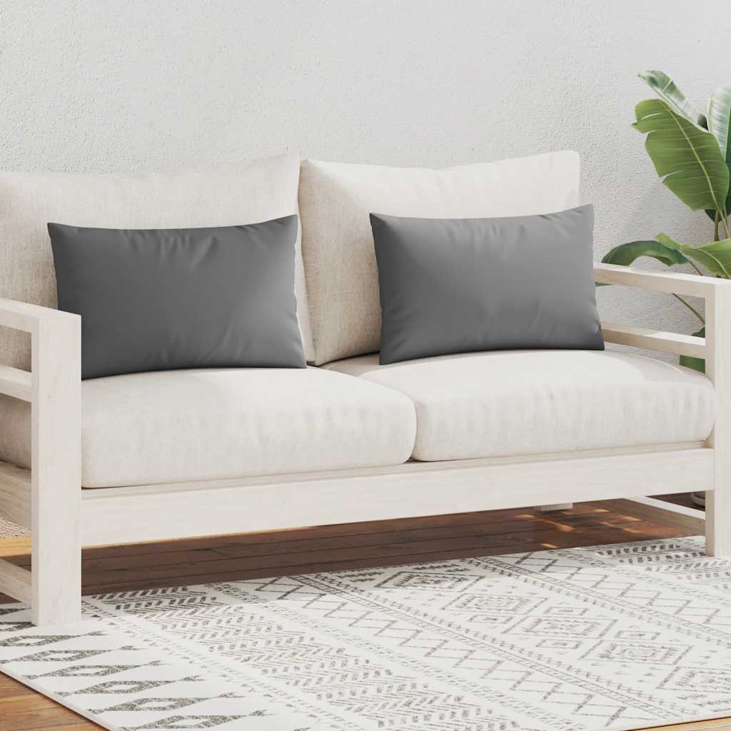 Buitenkussens 60x40 cm grijs 2 st is nu te koop bij PeponiXL, paradijselijk wonen!