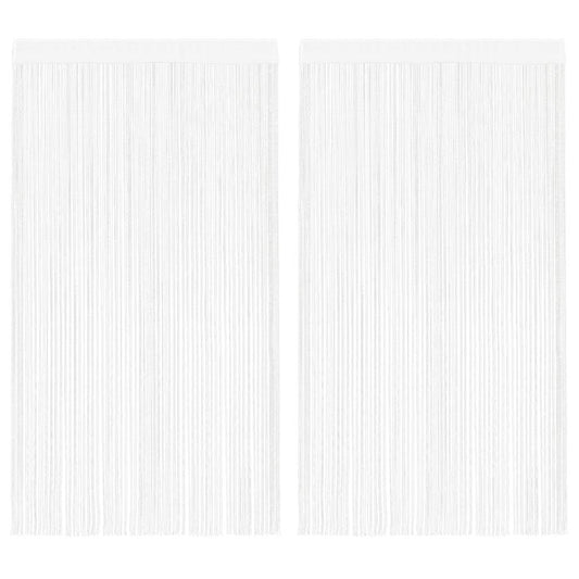 Draadgordijnen 2 st 140x250 cm wit is nu te koop bij PeponiXL, paradijselijk wonen!