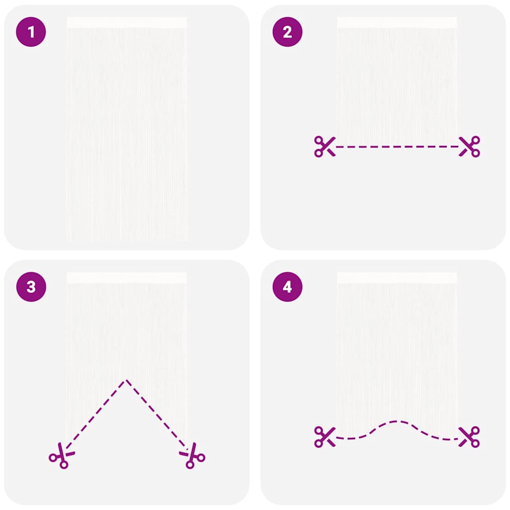 Draadgordijnen 2 st 140x250 cm wit is nu te koop bij PeponiXL, paradijselijk wonen!