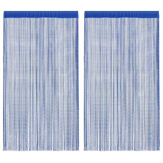 Draadgordijnen 100x250 cm blauw 2 st is nu te koop bij PeponiXL, paradijselijk wonen!
