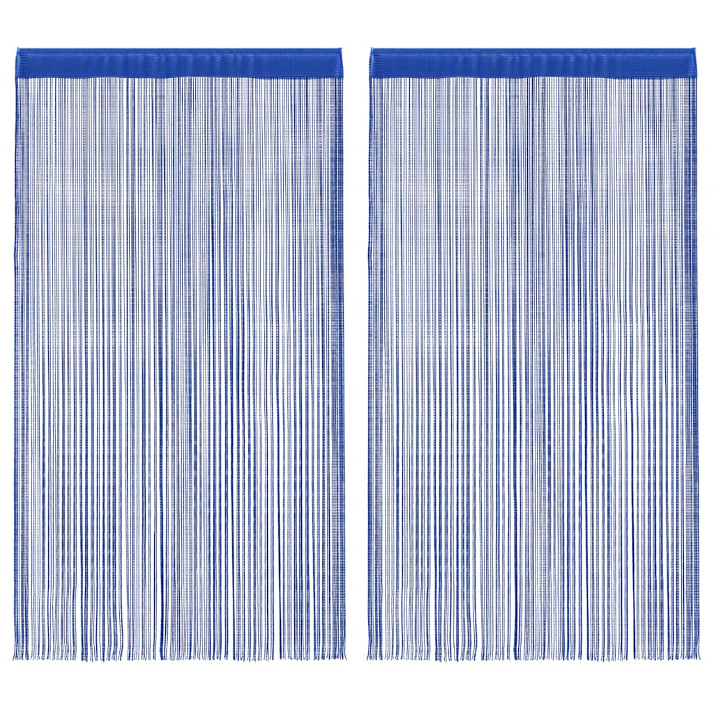 Draadgordijnen 140x250 cm blauw 2 st is nu te koop bij PeponiXL, paradijselijk wonen!