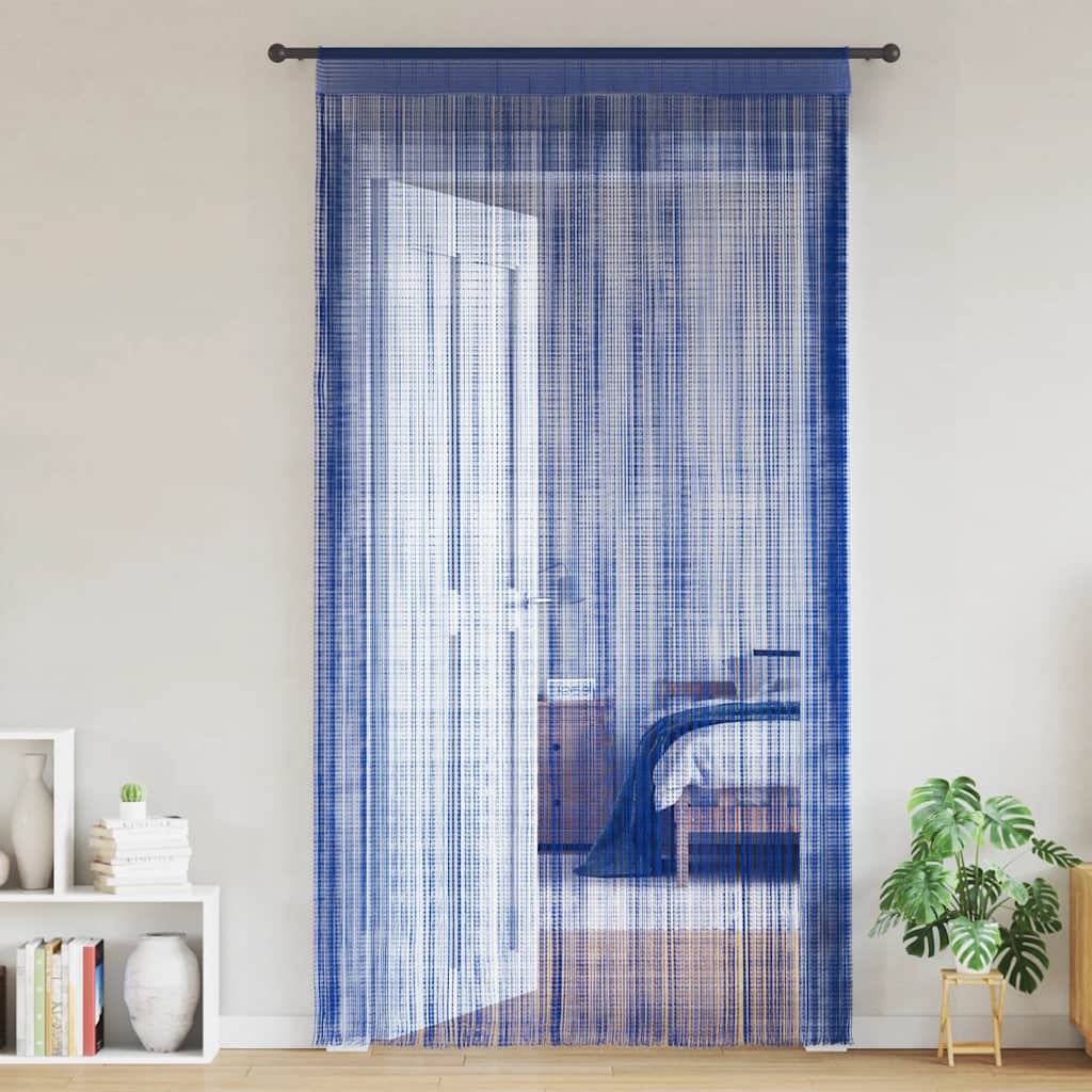 Draadgordijnen 140x250 cm blauw 2 st is nu te koop bij PeponiXL, paradijselijk wonen!