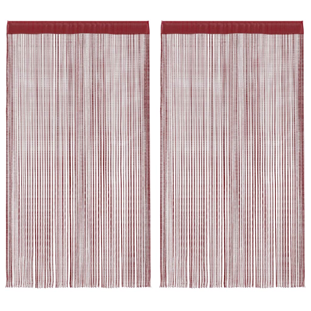 Dradengordijnen 100x250 cm wijnrood 2 st is nu te koop bij PeponiXL, paradijselijk wonen!