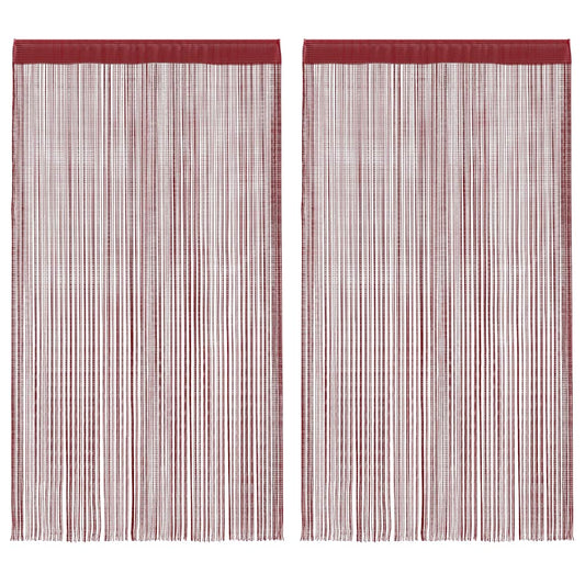 Dradengordijnen 100x250 cm wijnrood 2 st is nu te koop bij PeponiXL, paradijselijk wonen!