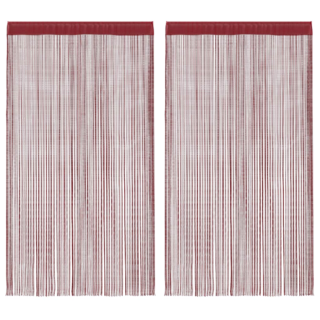 Draadgordijnen 140x250 cm wijnrood 2 st is nu te koop bij PeponiXL, paradijselijk wonen!