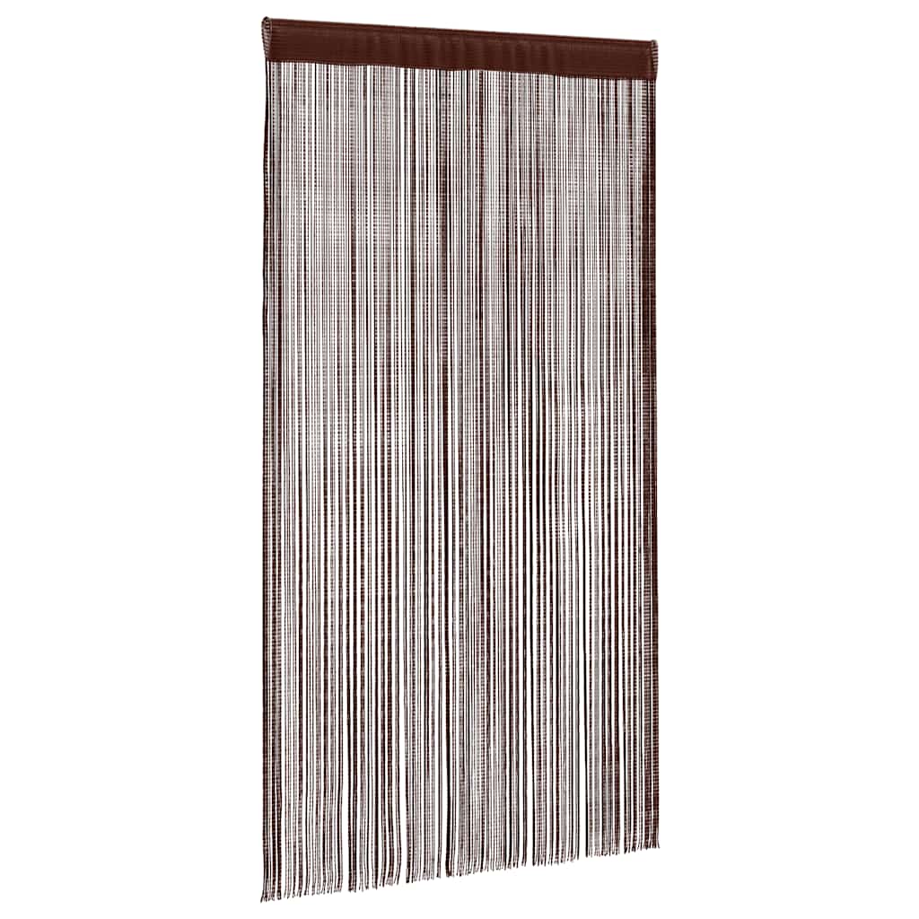 Draadgordijnen 100x250 cm bruin 2 st is nu te koop bij PeponiXL, paradijselijk wonen!