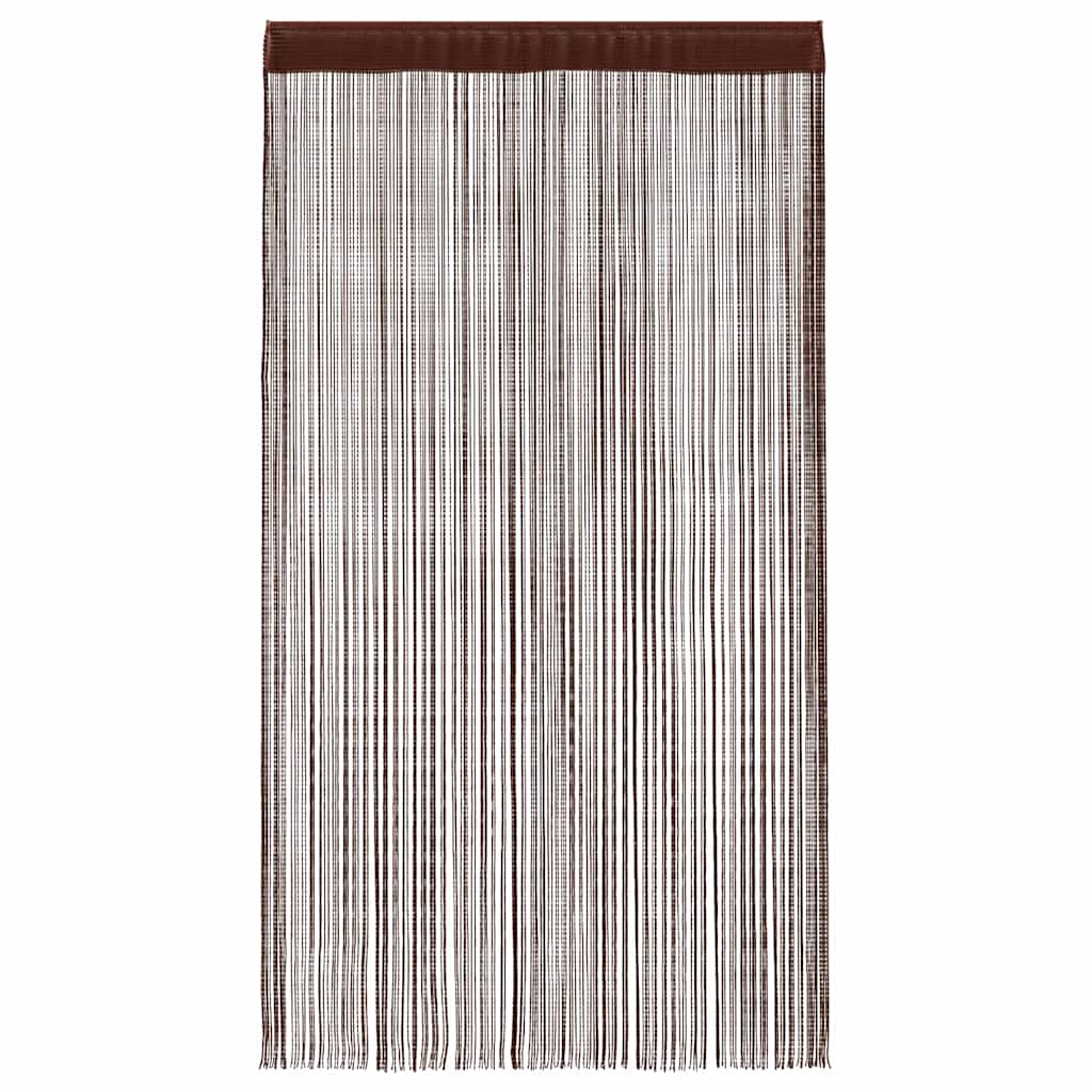 Draadgordijnen 100x250 cm bruin 2 st is nu te koop bij PeponiXL, paradijselijk wonen!